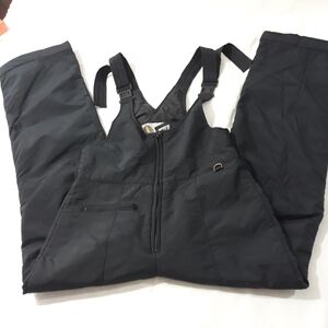 Vintage Europa Sport Overall Ski Snow Black Pants Women's Snowsuit Size Small
